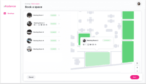 Kadence room booking with outlook