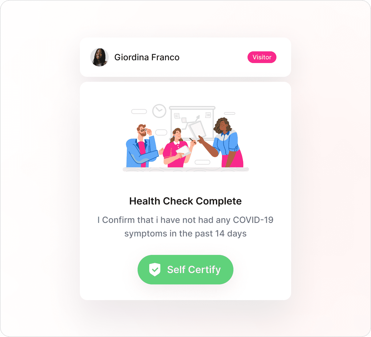 Visitor Management System Health Check