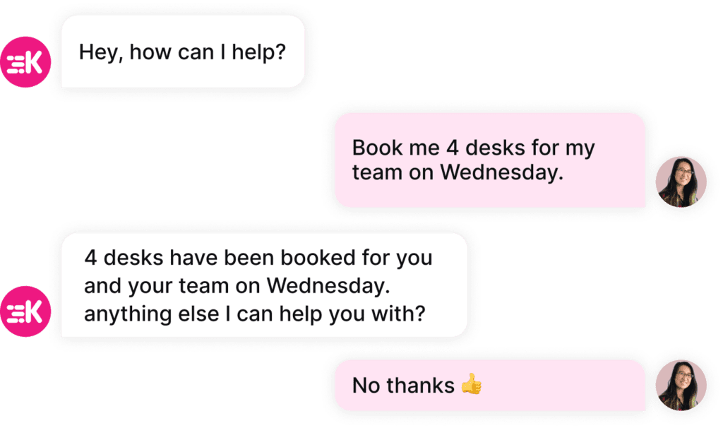 Kadence hybrid workplace AI desk booking software