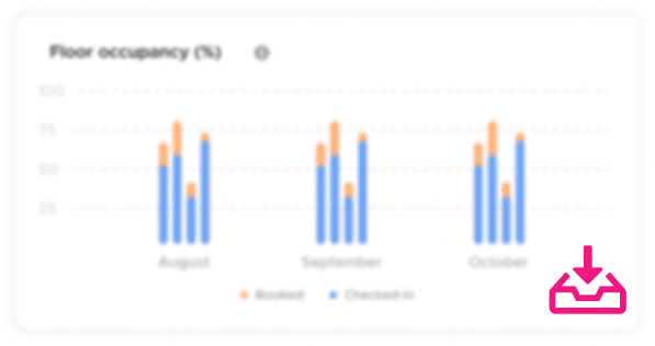 Download your workspace booking data, and analyze it to make improvements