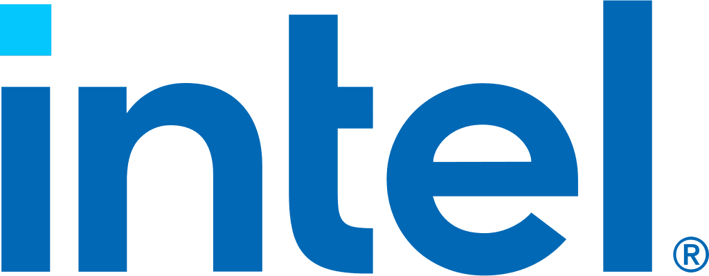 This is a logo of Intel