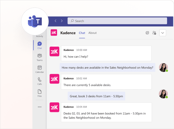 Integrate Kadence AI in Microsoft Teams.