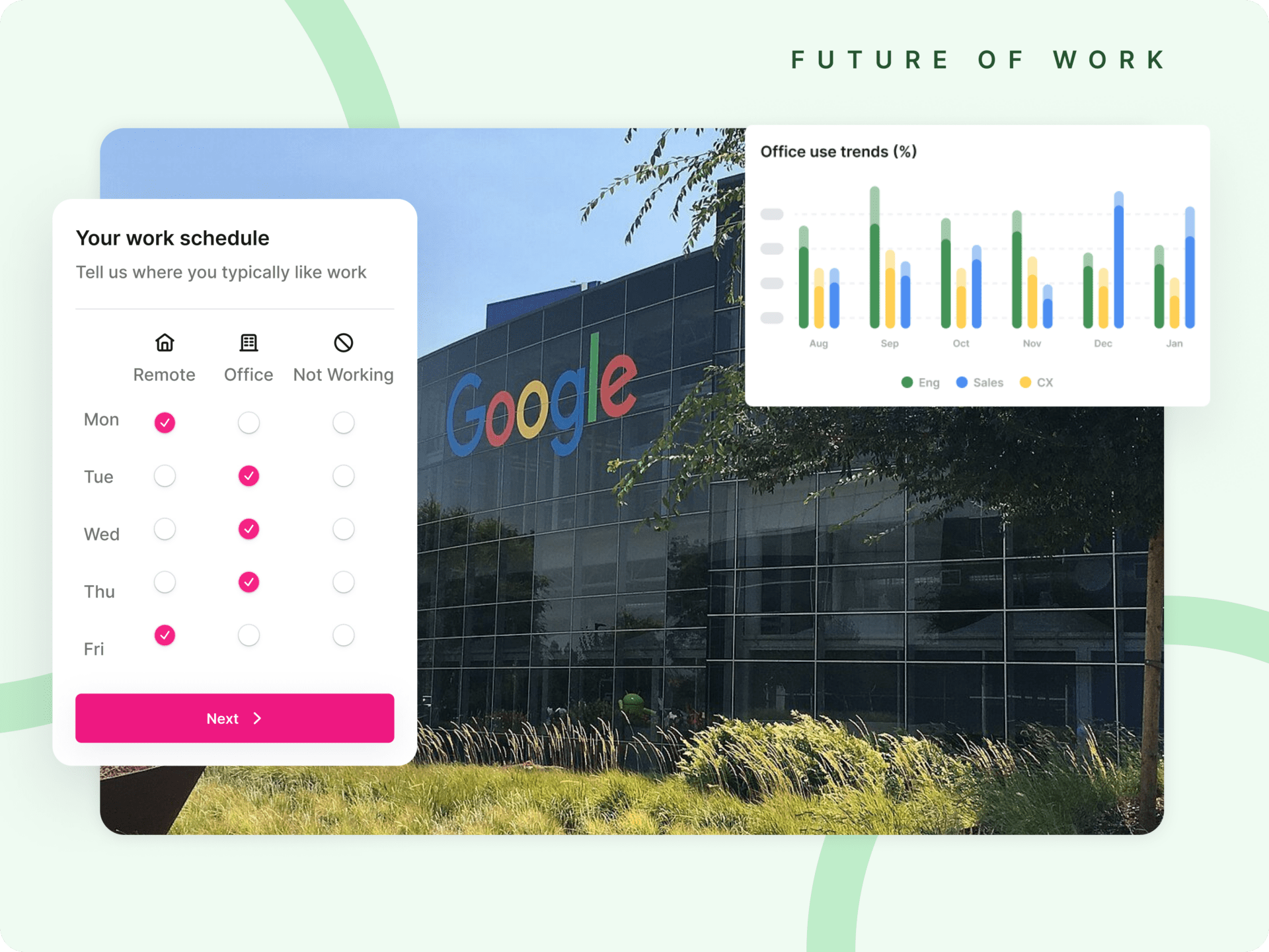 Google Office Hybrid Work