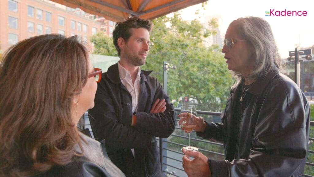 The Kadence team hosting a dinner in San Francisco